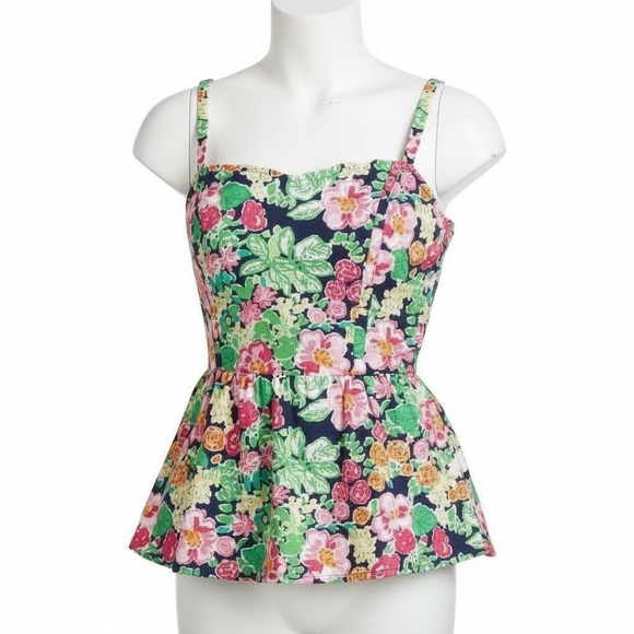 Lilly Pulitzer Gardenia Peplum top sz.4 - Picture 3 of 12